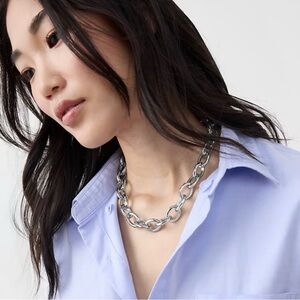 Banana Republic Women’s Toggle Silver Chain Necklace NWT